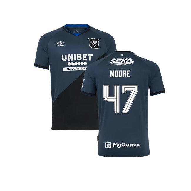 2025-2026 Rangers Third Shirt (Moore 47)-SoccerKits Hub | Buy Soccer Jerseys Online